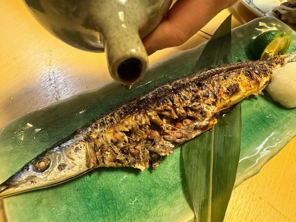 酒の肴に最高!ワタに醤油をひとたらし