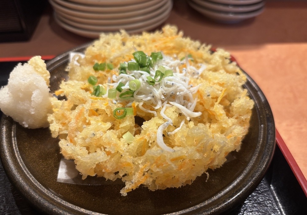 大きめ(太め)の生しらすならかき揚げに