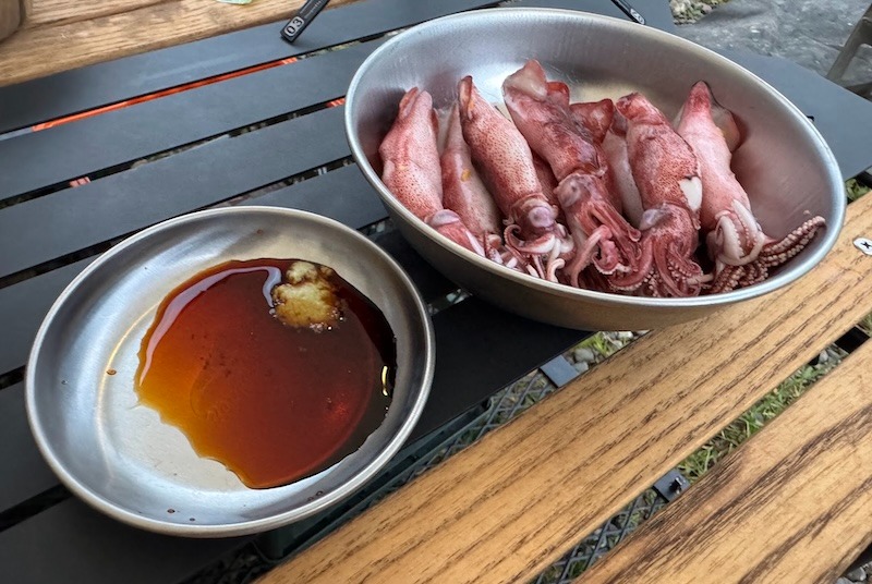 まずは定番!子ヤリイカを生姜醤油で食べてみる